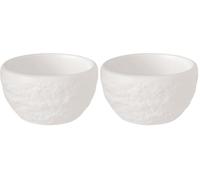 Villeroy & Boch - Manufacture Rock blanc, huevera blanca, apta para lavavajillas, aspecto pizarra mate, diseño moderno, se puede utilizar como vaso de aguardiente/chupito, porcelana Premium