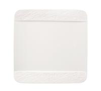 Villeroy & Boch Manufacture Rock Blanco Plato Cuadrado 28x28x2 Cm