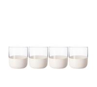 Villeroy & Boch – Juego de 4 vasos de chupito Manufacture Rock blanc 40 ml, cristal, blanco mate