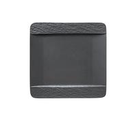 Villeroy & Boch Plato cuadrado Manufacture Rock Porcelana premium 28x28x2 cm Negro