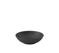 Villeroy & Boch - Manufacture Rock, cuenco plano para postres, color negro, apto para lavavajillas y microondas, diseño mate, aspecto de pizarra, plato de cerámica para aperitivos, porcelana Premium