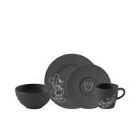VILLEROY & BOCH Set de desayuno de 4 piezas MANUFACTURE -MICKEY MOUSE Negro negro