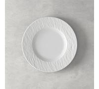 Villeroy & Boch - Manufacture Rock - Plato de desayuno (6 unidades, 22 cm, porcelana), color blanco