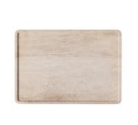 Villeroy & Boch - Manufacture Travertine, bandeja para servir grande beis, hecha a mano, diseño elegante de piedra natural en tonos arena, plato para servir de piedra, vajilla de travertino