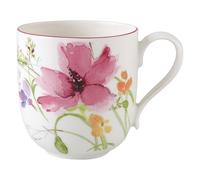 Villeroy & Boch Mariefleur Basic - Taza de café (porcelana Premium, 140 ml, altura de 9 cm) blanco/colorido