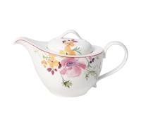 Villeroy & Boch Mariefleur Tea Kleine, Geschirr aus hochwertigem Premium in Pink Grün und Orange, 620 ML Tetera, Porcelana, Weiß, 15 x 15 x 20 cm