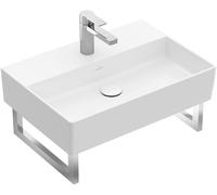 Villeroy & Boch Memento 2.0 lavabo mural, 1 agujero para grifo, con rebosadero, sin pulir, 600x420mm, 4A226001, Color: blanco-alpino
