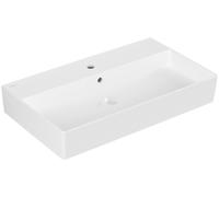 Villeroy & Boch Memento 2.0 lavabo mural, 1 agujero para grifo, con rebosadero, sin pulir, 800x470mm, 4A228001, Color: blanco-alpino