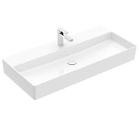 Villeroy & Boch Memento 2.0 lavabo mural, 1 agujero para grifo, sin rebosadero, sin pulir, 1000x470mm, 4A22A201, Color: blanco-alpino