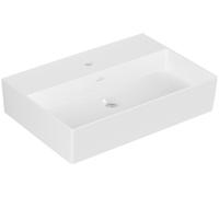 Villeroy & Boch Memento 2.0 lavabo mural, 1 agujero para grifo, sin rebosadero, sin pulir, 600x420mm, 4A2261R1, Color: Cerámica Blanca
