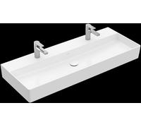 Lavabo mural Villeroy & Boch Memento 2.0, 1200 x 470 mm, con rebosadero, pulido, 4A22CKR1, Color: Cerámica Blanca