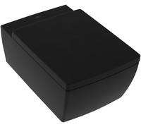 Villeroy & Boch Memento 2.0 taza de inodoro suspendido sin reborde negro 4633R0R7