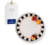 Villeroy & Boch - Memphis Collection, plato para servir, 33cm, colorido, apto para lavavajillas y microondas, plato de diseño icónico con detalles en naranja, bandeja de servicio, porcelana Premium
