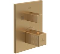 Villeroy & Boch Mettlach grifo de bañera y ducha empotrado con termostato oro TVS12600300076