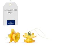 Villeroy & Boch Mini Flower Bells Adorno, Porcelana Dura, Amarillo, 4Cm