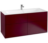 Villeroy & Boch Mueble bajo para lavabo Finion, 4 cajones, con iluminación, 1196x591x498mm, G05000HB, Color: peonía