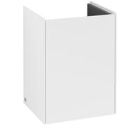 Villeroy & Boch Mueble de lavabo Collaro, 1 puerta, bisagra izquierda, 410x546x344mm, C00500MS, Color: Frontal/carcasa: blanco mate, mango: blanco mate