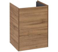 Villeroy & Boch Mueble de lavabo Collaro, 1 puerta, bisagra izquierda, 410x546x344mm, C00500RH, Color: Frente/carcasa: Roble de Kansas, mango: Grafito