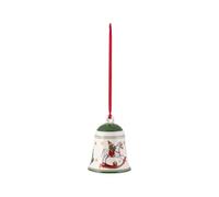 Villeroy Boch - My Christmas Tree, Campana de Juguete, 5,5 x 5,5 x 6,5cm, Porcelana, Verde 14-8622-6850
