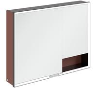 Villeroy & Boch My View+ armario 100x16.8x75 cm con espejo rojo B48110AH