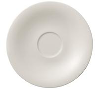Villeroy & Boch New Cottage Basic de té platillo, Vajilla Porcelana Premium. 16 cm de café, blanco, 16 x 16 x 2 cm (Paquete de 6)