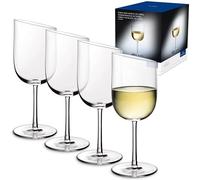 Villeroy & Boch – Copas de vino blanco Newmoon – Juego de 4, cristal claro, apto para lavavajillas