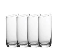 Villeroy & Boch Newmoon Vaso Largo Juego De 4 Claro, Apto Para Lavavajillas, Vasos Grandes Cristal, Set Vasos, Vidrio De Cristal