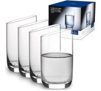Villeroy & Boch Newmoon Vaso Juego De 4 Claro, Apto Para Lavavajillas, Vasos De Agua De Cristal, Set Vasos, Copas De Agua, Vidrio De Cristal