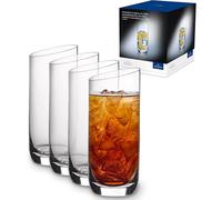 Villeroy & Boch Newmoon Vaso Largo Juego De 4 Claro, Apto Para Lavavajillas, Vasos Grandes Cristal, Set Vasos, Vidrio De Cristal