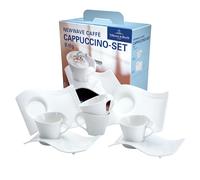 Villeroy & Boch NewWave Juego de Cappuccino, 8 pz, Porcelana, Blanco, 8 Unidad (Paquete de 1), 4