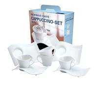 Villeroy & Boch NewWave Juego de Cappuccino, 8 pz, Porcelana, Blanco, 8 Unidad (Paquete de 1), 4