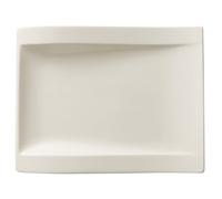 Villeroy & Boch NewWave Plato de Desayuno Rectangular, Porcelana, Blanco, 26 x 20 cm