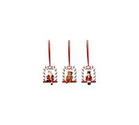 Villeroy & Boch - Nostalgic Ornaments, Adorno balancín, Set de 3 Piezas, 18 x 4 x 8cm, Porcelana, Multicolor