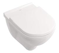 Villeroy & Boch O.NOVO Inodoro de pared DirectFlush plano, KombiPack, 360 x 560 mm ceramicplus blanco