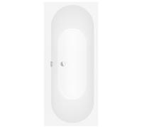 Villeroy & Boch Oberon 2.0 Duo bañera rectangular, empotrada, QuarylÂ®, 1700 x 750 mm, UBQ170OBR2DV, UBQ170OBR2DV-RW, Color: Blanco piedra