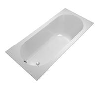 Villeroy & Boch Oberon bañera rectangular, instalación empotrada, 1800x800x495mm, UBQ180OBE2V-01, Color: blanco alpino