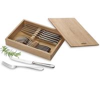 Villeroy & Boch - Oscar Set de Cubiertos para Carne 12 Piezas para 6 Personas Plata/Platino, Apto para Lavavajillas, Steak Set, Cuberteria Cortar Carne, Acero Inoxidable