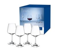 Villeroy & Boch Ovid Copa Vino Tinto Juego De 4 Claro, Apto Para Lavavajillas, Juego Copas De Vino, Set Copas Para Vino, Copas Vino Tinto Cristal Grandes , Vidrio De Cristal