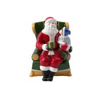 Villeroy & Boch - Papá Noel en el sillón Christmas Toys | Figura Decorativa de Papá Noel Hecha de Hard Porcelain