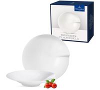Villeroy & Boch Passion Platos para pasta medio, Set de 2, 27,2 cm, Porcelana , Blanco, 2 piezas