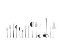 Villeroy & Boch - Piemont Set de Cubiertos 113 Piezas Plata, Apto para Lavavajillas, Cuberterías Completas 12 Personas Platino, Cubertería 18/10, Acero Inoxidable