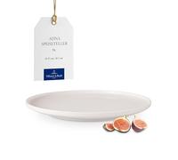 Villeroy & Boch – Plato llano Afina 27 cm, porcelana premium, apto microondas y lavavajillas, blanco