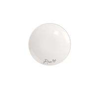 Villeroy & Boch Plato De Desayuno Statement Je T'Aime 21X21X2,5Cm, Plato De Porcelana Blanca