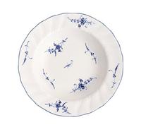 Villeroy & Boch Vieux Luxembourg plato hondo, 23 cm, Porcelana Premium, Blanco/Azul