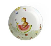 Villeroy & Boch - Plato hondo para niños Hungry as a Bear, 19 cm, porcelana Premium, blanco/multicolor