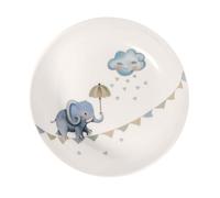 Villeroy & Boch - Boho kids "Walk like an elephant" Plato hondo para niños, Plato hondo para niños, Plato de porcelana, Plato sopero, Plato de pasta, Ø 18,5 cm, Aptos para lavavajillas, Aptos para microondas, Multicolor