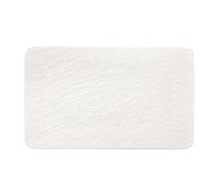 Villeroy & Boch - Manufacture Rock blanc plato multiusos rectangular, bonito plato universal de porcelana premium, apto para lavavajillas, blanco