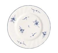 Villeroy & Boch Vieux Luxembourg Plato de desayuno, 21 cm, Porcelana Premium, Blanco/Azul