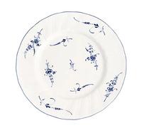 Villeroy & Boch Vieux Luxembourg Plato Llano, 26 cm, Porcelana Premium, Blanco/Azul