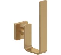 Villeroy & Boch Portarrollos de reserva Elements Striking, soporte para rollos de papel higiénico de reemplazo, para montaje en pared, latón, rectangular, Oro cepillado